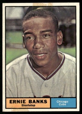 1961 Topps #350 Ernie Banks Chicago Cubs