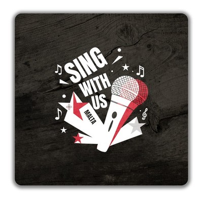 Malta Musik Sing mit uns Note Karaoke 2er Pack Getränke Untersetzer 9 x 9 cm