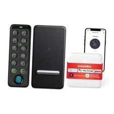  WiFi Smart Lock with Keypad Touch, Fingerprint Lock+Keypad Touch+Hub Mini