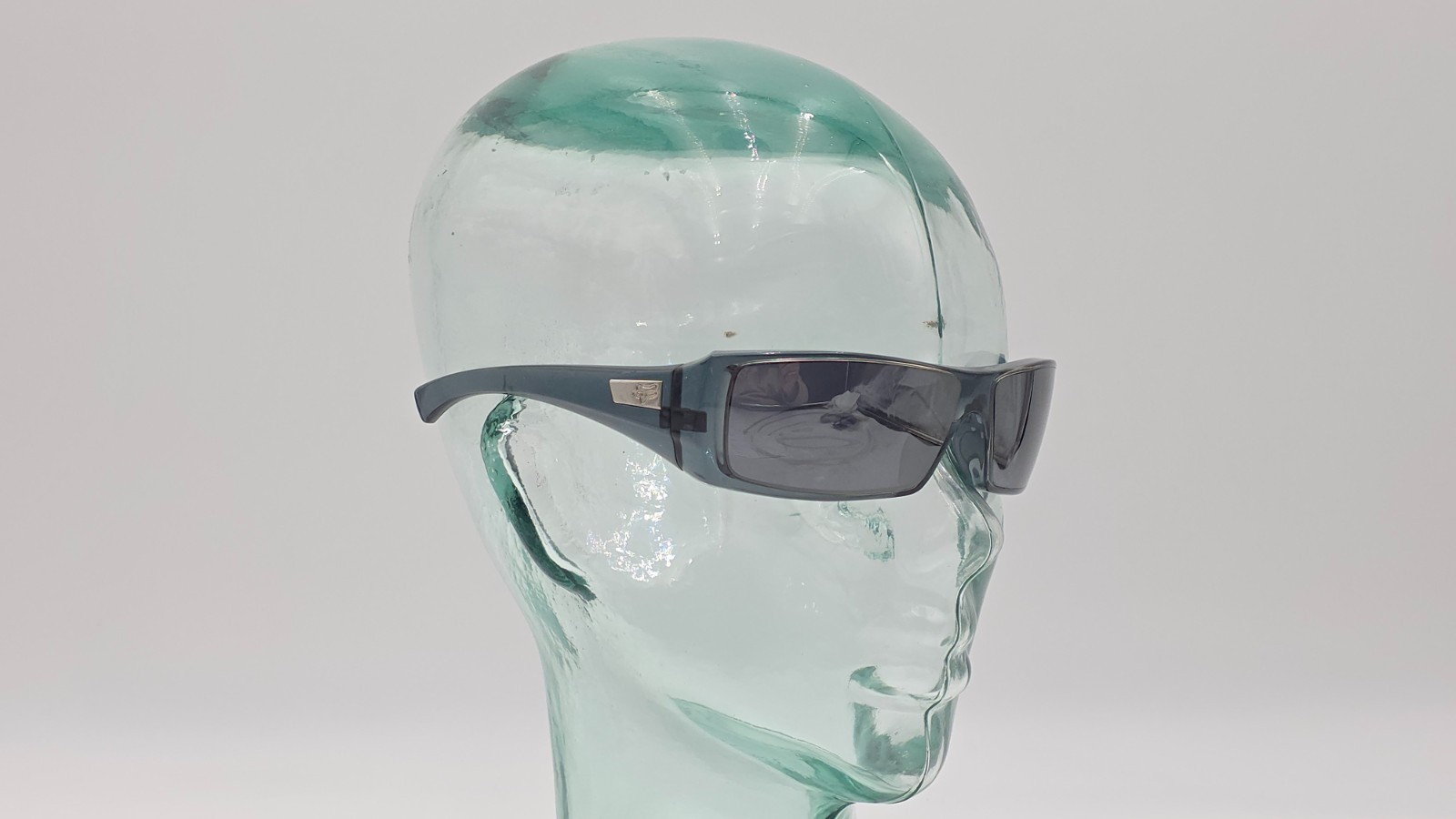 FOX Sunglasses Translucent Blue Frames Black Lens - image 3