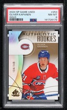 2024 SP Game Used Authentic Rookies Gold 104/149 Oliver Kapanen #253 PSA 8 7mu