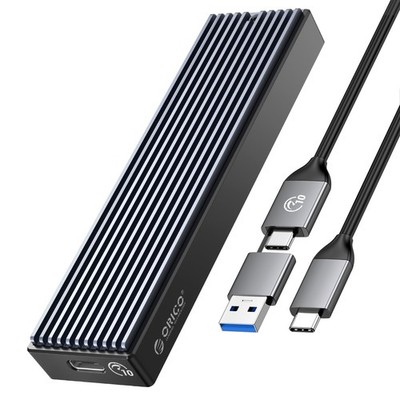 ORICO M.2 NVMe SSD Gehäuse USB-C Adapter 10Gbps USB3.2/ USB3.1 Gen2 für PCIe ...