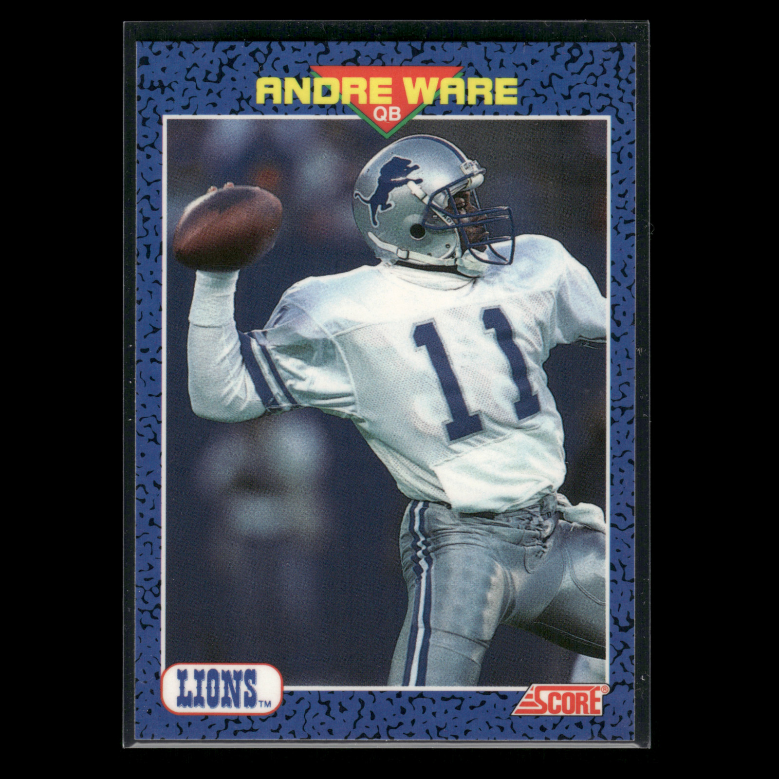 Andre Ware #32 1991 Score Young Superstars Detroit Lions Football Card NFL