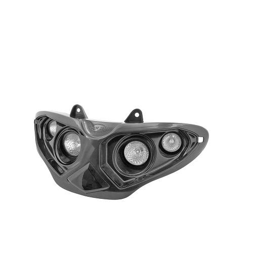 Double optique halogène Runner noir YM3258 idéal pour les trajets urbains nocturnes
