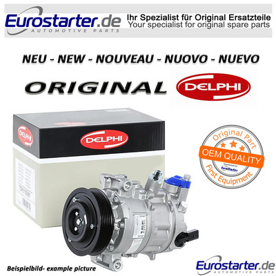 1**Klimakompressor Neu Original DELPHI 20910244 für Gm