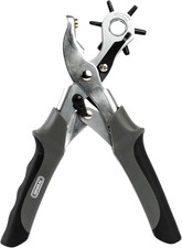 Revolving Punch Pliers 73 - 6 Multi-Hole Sizes for Leather, Rubber, Plastic -