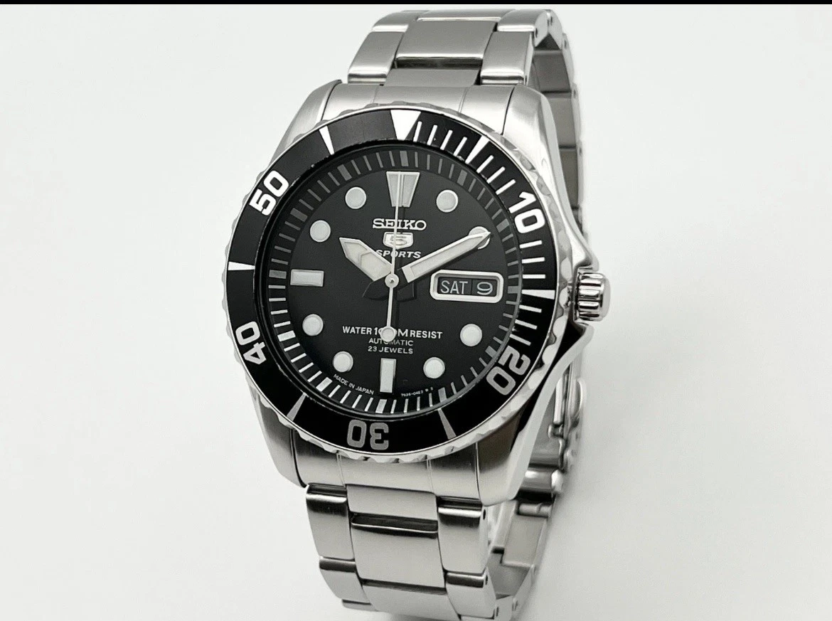 Seiko 5 Sports 10 ATM Wristwatches with 23 Jewels for sale | eBay