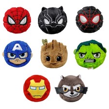 TY Beanie Bouncers - SET of 8 MARVEL Hulk, Groot, Spider-Man 5  3 inch Balls