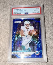 2024 Panini Prizm Tua Tagovailoa Blue Sparkle #175 /96 PSA 10 Dolphins