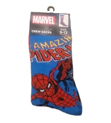 Odd Sox, Unisex, Spider-Man Poster, Crew Socks, Novelty Crazy Size 6-13