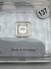 Geiger Silver Bar 1 Gram Capsulated Pure Silver .999 Fine