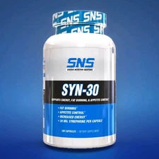 SNS Serious Nutrition Solutions SYN30 FAT BURNER Energy Weight Loss 180 Caps
