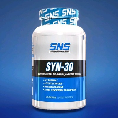 SNS Serious Nutrition Solutions SYN-30 FAT BURNER Energy Weight Loss 180 Caps