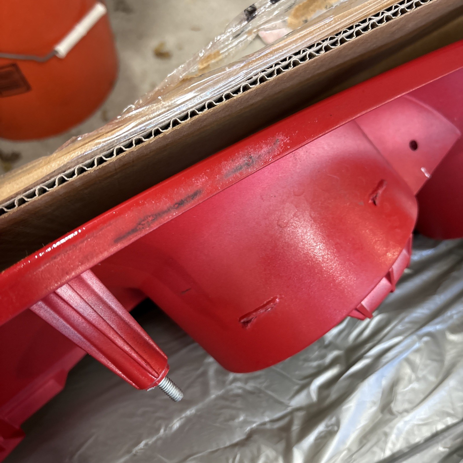 Ferrari 360 Modena - Original RED OEM Rear Tail Light Panel rosso corso red