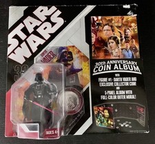 Star Wars 30th Anniversary Coin Album with Darth Vader Figure Sealed