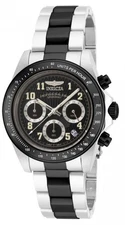 Invicta Speedway Chronograph Black Dial Two-tone Men's Watch 17031