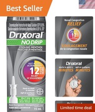No Drip Cool Menthol Spray - Instant Nasal Relief for Colds & Allergies, 15ml