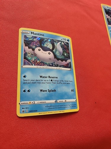 Pokemon: Mantine SWSH026 Holo SWSH: Sword & Shield Promo Cards - LP / LP+ - F85 - Picture 13 of 24