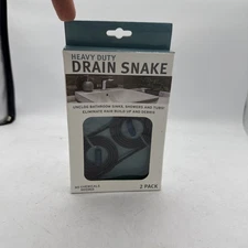 Evriholder Heavy Duty Drain Snake Unclog  Bathroom Sinks Showers & Tubs 2 Pack