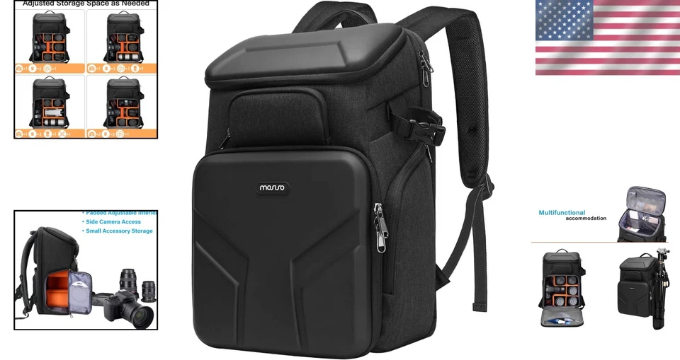 Elegante Mochila Impermeable para Cámara - 17.3'' DSLR/SLR/Bolsa Sin Espejo en el Espacio... Foto 2 de 4
