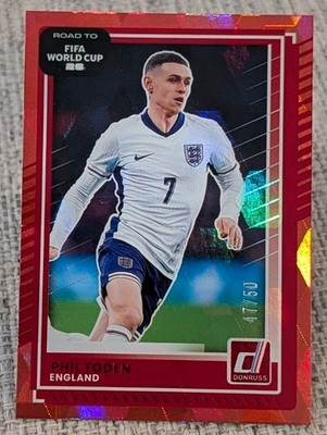 2025-26 Donruss Road to FIFA World Cup Phil Foden RED CUBIC /50 SP England
