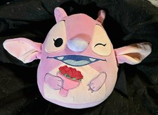 Squishmallows Disney Angel w Flowers Stitch's GF 8" Valentine's Plush Pink
