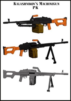 Evolution Miniatures EMA35017, Kalashnikov's Machine Gun PK, Maßstab 1:35