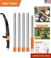 Lightweight 7.8FT Manual Pole Saw with Cushioned Grip - Effortless Pruning