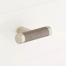 Signature Hardware Jerico Cabinet Pull Satin Nickel/Oil Rubbed Bronze SH430871