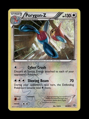 Porygon-Z (66) 66/98 XY - Ancient Origins Rare Reverse Holo Pokemon TCG NM
