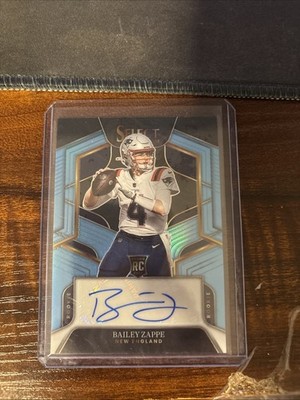 bailey zappe Select Rookie Auto Aqua 49/49