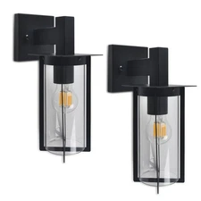 2 Pack Outdoor Wall Light Fixture, Porch Decor Outside, Waterproof Wall Sconc...