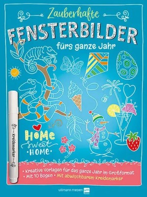 Zauberhafte Fensterbilder mit Kreidemarker | Ullmann Medien | 20 S. | Deutsch