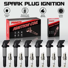 6X Ignition Coil & Spark Plug Pack For BMW 325i 328i 330i 530i X3 X5 X6 UF515