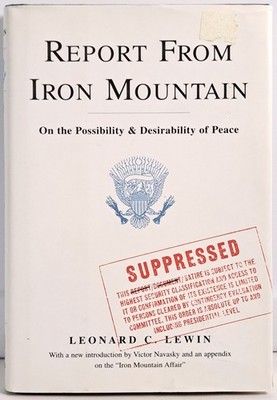 Report From Iron Mountain | Leonard C. Lewin ~ The Free Press HC 1996 Satire