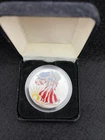 1999 American Eagle Walking Liberty Colored 1 Oz Fine Silver Dollar Uncirculated