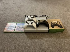Microsoft Xbox One S 500GB White Console with 3 Controllers and 2 Games