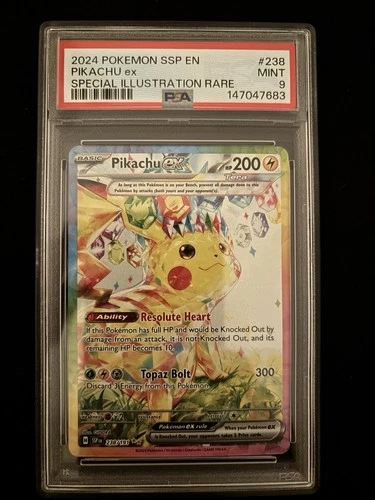 Pikachu EX Sir Surging Sparks #238/191 PSA 9
