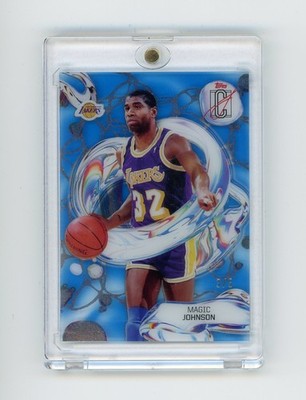 2025-26 Topps Signature Class Magic Johnson #FD-13 Blue Fluidity /5 Case Hit