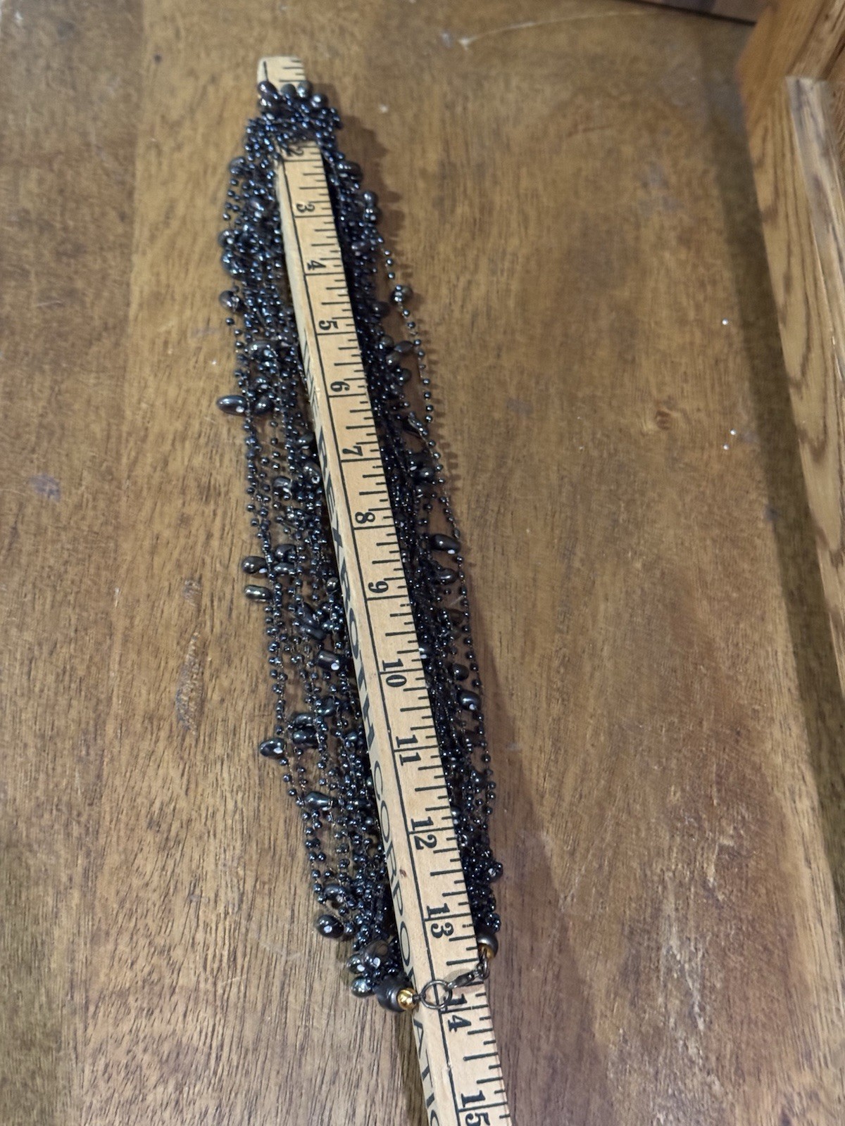 Multi Strand Brown Beaded Statement Necklace - image 3