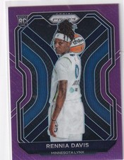 2021 WNBA PRIZM #97 RENNIA DAVIS PURPLE 85/99- MINNESOTA LYNX