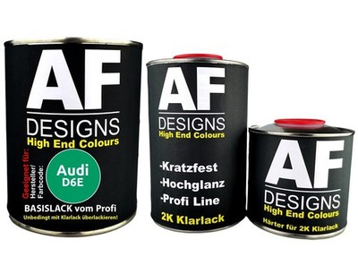 Autolack für Audi D6E Salsa Green 1,25L Klarlack Set