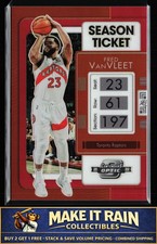 Fred VanVleet 2021-22 Panini Contenders Optic Red #18 Toronto Raptors Basketball