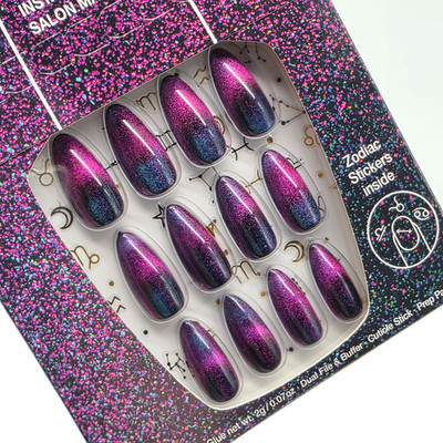 OPI xPRESS/ON Instant Gell-Like Manicure FREE AS A SAGITARIUS Nail Set LONG