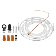 105mm Round Ceiling Light Plate Kit Light Fixture Mounting Bracket Plate Steel