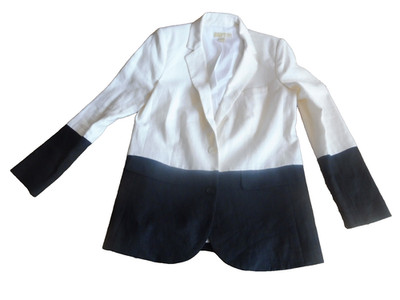 Michael Kors Blazer Gr. 12 Jacket Jacke Oberstoff  100% Leinen Gr 44 Tabelle