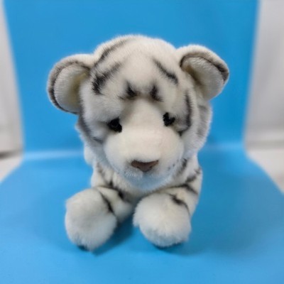 Douglas White Tiger Cub Plush Stuffed Animal Silky Striped Douglas Cuddle Toy