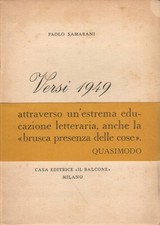 Versi 1949 - Paolo Samarani (Casa editrice «Il Balcone») [1949]