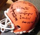 (9) Browns HOFer's signed mini helmet - Jim Brown, Kelly, Thomas, Warfield + 5 — photo 2