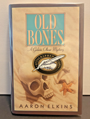 SIGNED!!  Aaron Elkins' OLD BONES - 1st Ed, 1st Prt (1987) H/C w/DJ